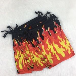 Flames tote bags 12 pack strong fabric